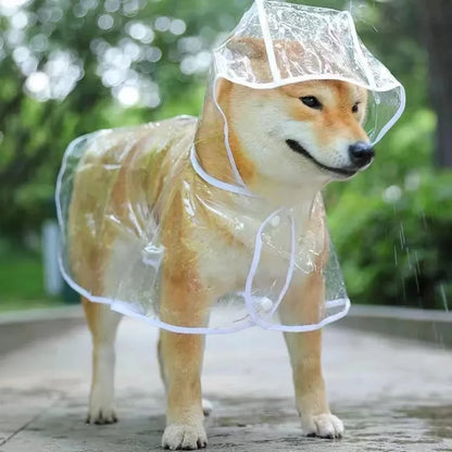 Dog Transparent Raincoat 