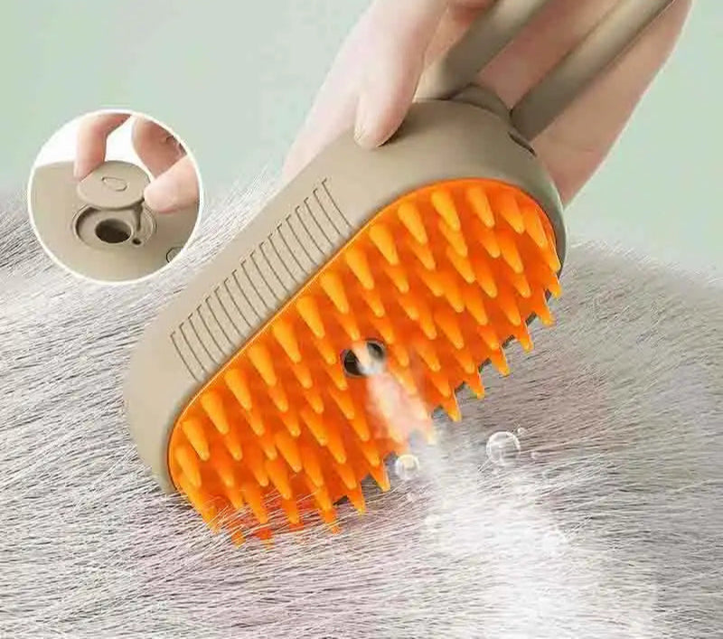 Pet Steam Spray Massage Brush